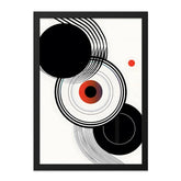 Abstract Circles Wall Art, Modern Geometric Art Print, Minimalist Home Decor, Contemporary Art Poster, Circle Design Wall Hanging - Tawshia